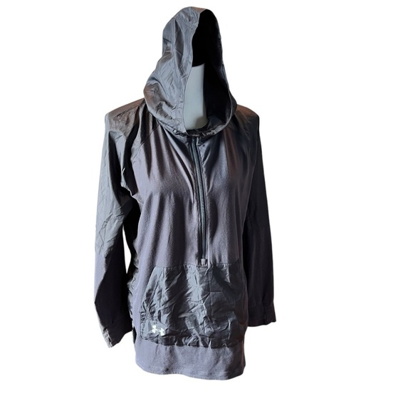 Under Armour Cross Fit Running Rain 1/2 Zip Gray Jacket woman’s SZ S - Picture 4 of 7
